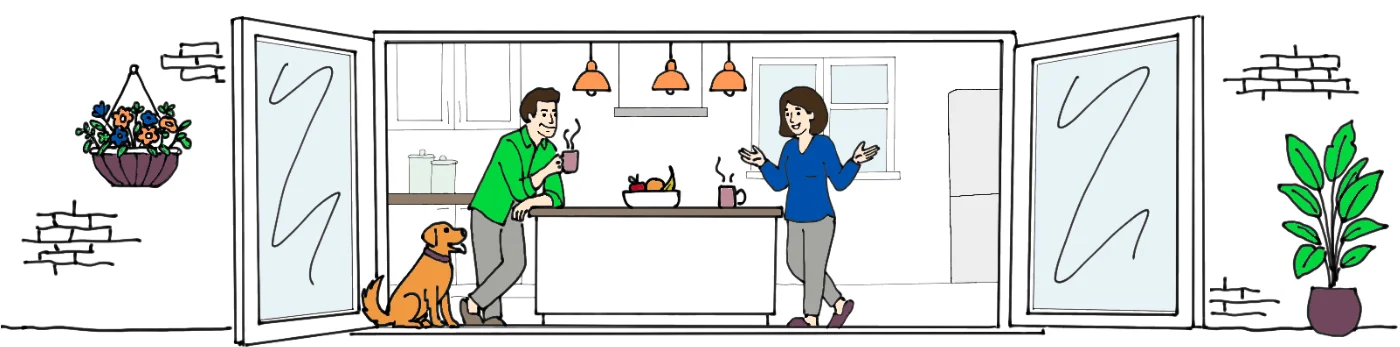 Homeowner couple at home