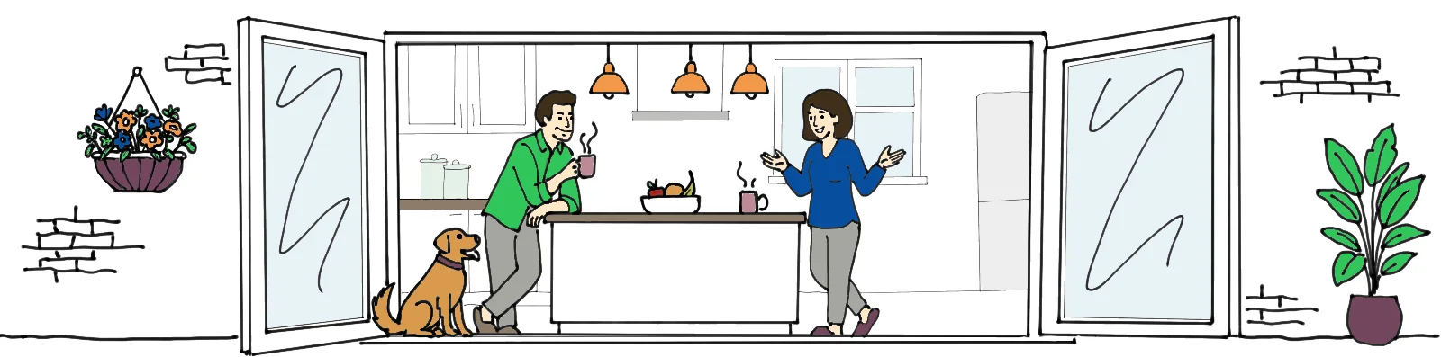 Homeowner couple at home